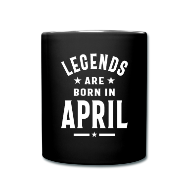 Geburtstagsgeschenk Vater Tasse - April Geburtstagsgeschenk Legenden werden im April geboren
