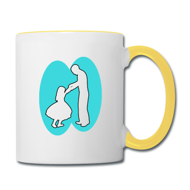 Geburtstagsgeschenk Vater Tasse - Vater und Tochter