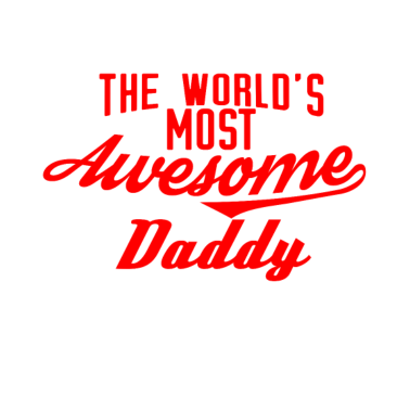 Motiv The world's most awesome Daddy - rot