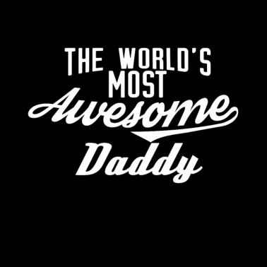 Motiv The world's most awesome Daddy - weiß