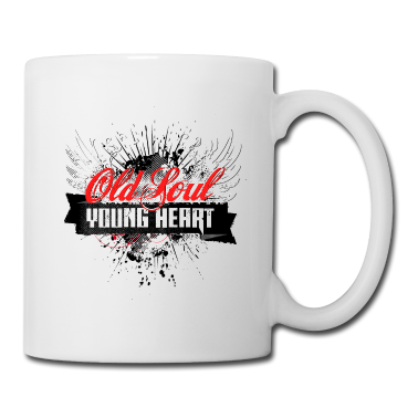 Geburtstagsgeschenk Vater Tasse - Alte Seele, junges Herz, Geburtstagsgeschenk