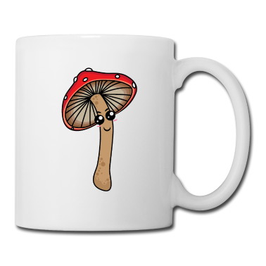 Geburtstagsgeschenk Vater Tasse - Roter Pilz-Cartoon