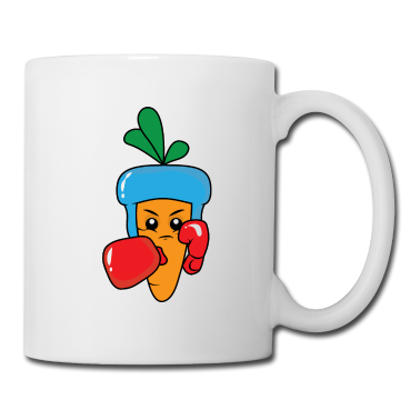 Geburtstagsgeschenk Vater Tasse - Karotte Boxer Cartoon