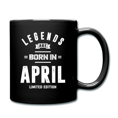 Geburtstagsgeschenk Vater Tasse - April Geburtstagsgeschenk Legenden werden im April geboren