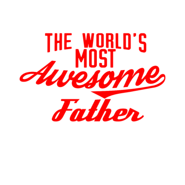 Motiv The world's most awesome Father - rot