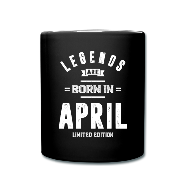 Geburtstagsgeschenk Vater Tasse - April Geburtstagsgeschenk Legenden werden im April geboren
