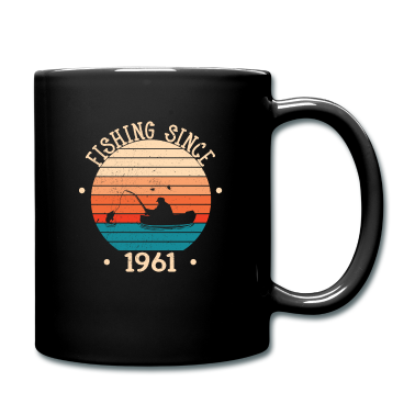 Geburtstagsgeschenk Vater Tasse - Fischer Angler geboren 1961 Geburtstagsgeschenk
