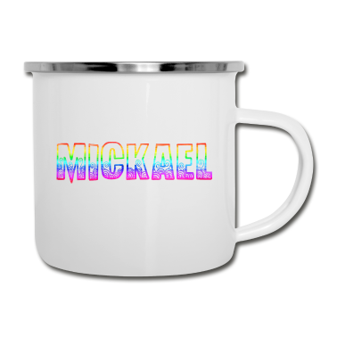 Geburtstagsgeschenk Vater Emaille Tasse - mickael rs regenbogen