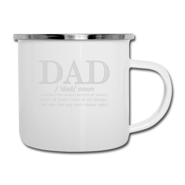 Geburtstagsgeschenk Vater Emaille Tasse - Vatertag Geschenk T Shirts Vater Geburtstagsgeschenk