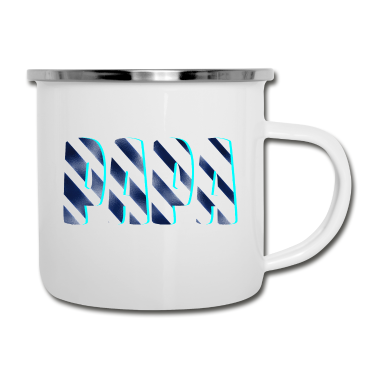 Geburtstagsgeschenk Vater Emaille Tasse - Papa