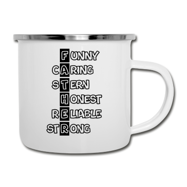 Geburtstagsgeschenk Vater Emaille Tasse - Vater