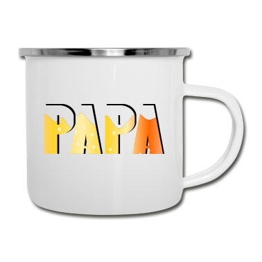Geburtstagsgeschenk Vater Emaille Tasse - PAPA VATER VATERTAGSGESCHENKE VATERTAG