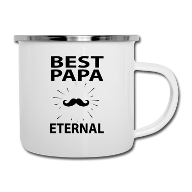 Geburtstagsgeschenk Vater Emaille Tasse - Bester Vater