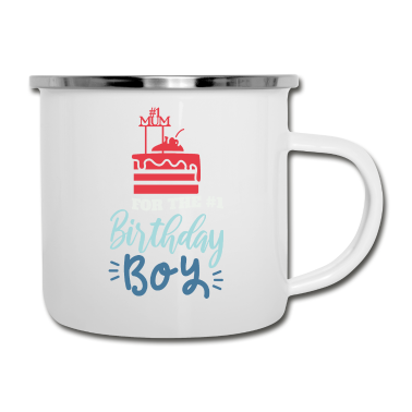 Geburtstagsgeschenk Vater Emaille Tasse - Sohn Junge Geburtstagsgeschenk