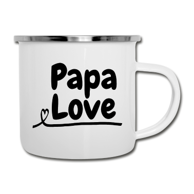 Geburtstagsgeschenk Vater Emaille Tasse - Vater love Geschenk Vater Vater Liebe