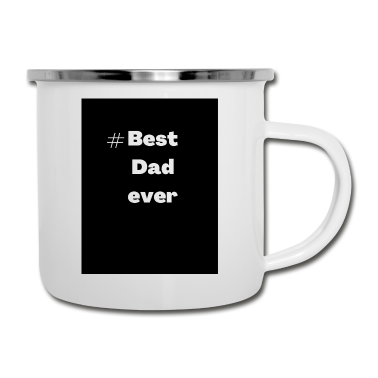 Geburtstagsgeschenk Vater Emaille Tasse - #Best Vater aller Zeiten