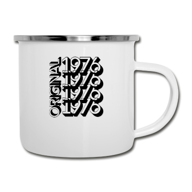 Geburtstagsgeschenk Vater Emaille Tasse - ORIGINAL 1976 Geburtstagsgeschenk Geburtsjahr