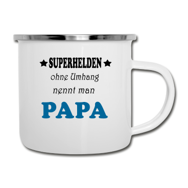 Geburtstagsgeschenk Vater Emaille Tasse - Papa Vater Bester Papa Bester Vater Geschenkidee