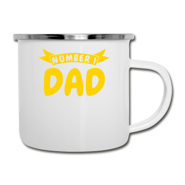 Geburtstagsgeschenk Vater Emaille Tasse - Vater Geschenk