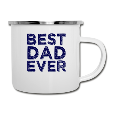 Geburtstagsgeschenk Vater Emaille Tasse - Bester Vater