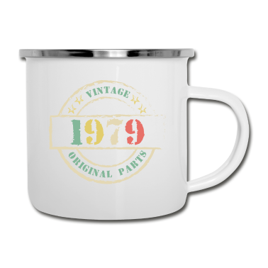 Geburtstagsgeschenk Vater Emaille Tasse - Cooles Vintages Retro Geburtstagsgeschenk für
