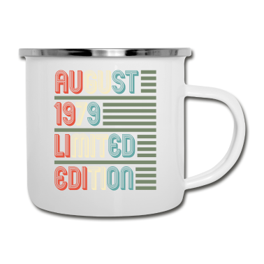 Geburtstagsgeschenk Vater Emaille Tasse - August Cooles Vintage Retro Geburtstagsgeschenk