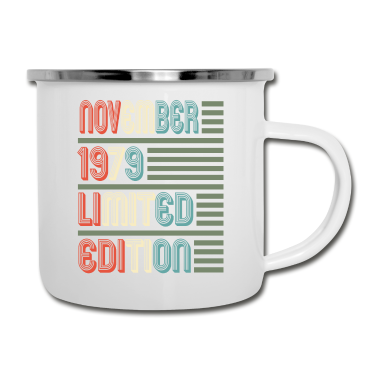 Geburtstagsgeschenk Vater Emaille Tasse - November Cooles Vintage Retro Geburtstagsgeschenk