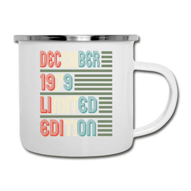 Geburtstagsgeschenk Vater Emaille Tasse - Dezember Cooles Vintage Retro Geburtstagsgeschenk