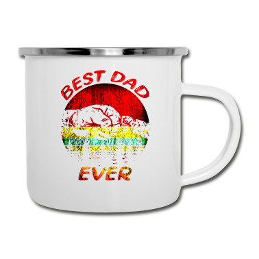 Geburtstagsgeschenk Vater Emaille Tasse - Bester Vater
