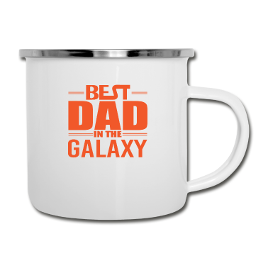 Geburtstagsgeschenk Vater Emaille Tasse - Bester Vater