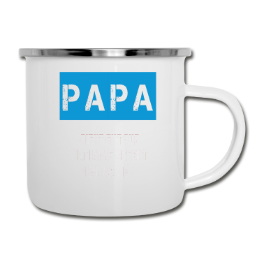 Geburtstagsgeschenk Vater Emaille Tasse - Papa Vater Geschenk