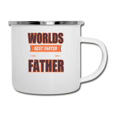 Geburtstagsgeschenk Vater Emaille Tasse - Welten bester Farter ich meine Vater - Größter Vater