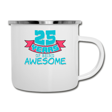 Geburtstagsgeschenk Vater Emaille Tasse - 25. 25. Geburtstagsgeschenk Geburtstagsgeschenkparty