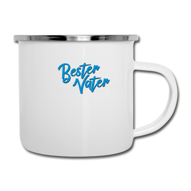 Geburtstagsgeschenk Vater Emaille Tasse - Bester Vater