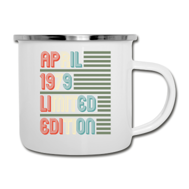 Geburtstagsgeschenk Vater Emaille Tasse - April Cool Vintage Retro Geburtstagsgeschenk für