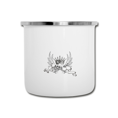 Geburtstagsgeschenk Vater Emaille Tasse - die besten väter april ge