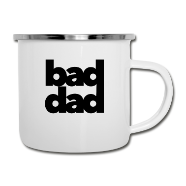 Geburtstagsgeschenk Vater Emaille Tasse - Böser Vater