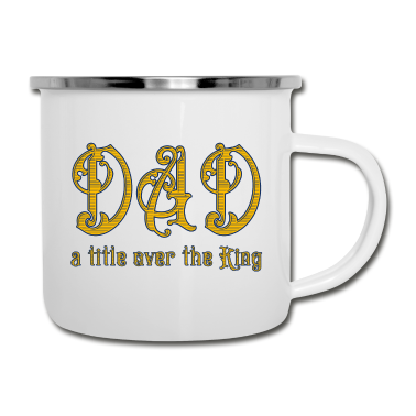 Geburtstagsgeschenk Vater Emaille Tasse - Vatertag I Vater Weihnachten I Vater Geburtstag