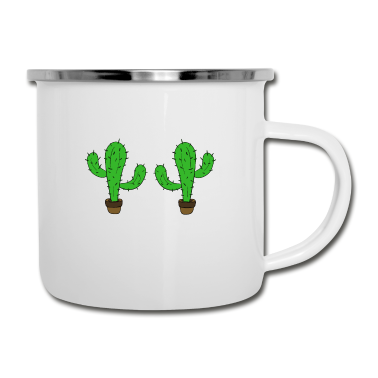 Geburtstagsgeschenk Vater Emaille Tasse - Awesome Expert Tshirt Design CACTUS EXPERT