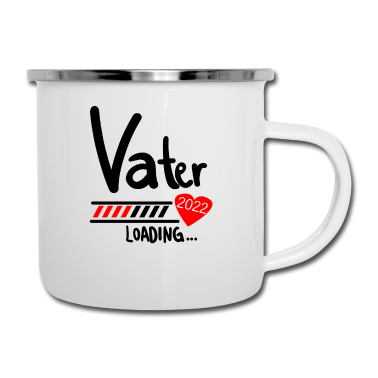 Geburtstagsgeschenk Vater Emaille Tasse - Vater Loading 2022