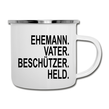 Geburtstagsgeschenk Vater Emaille Tasse - Vatertag Vater Ehemann