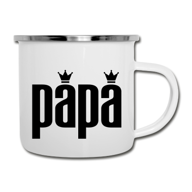 Geburtstagsgeschenk Vater Emaille Tasse - Vater - Vatertag - Geburtstag