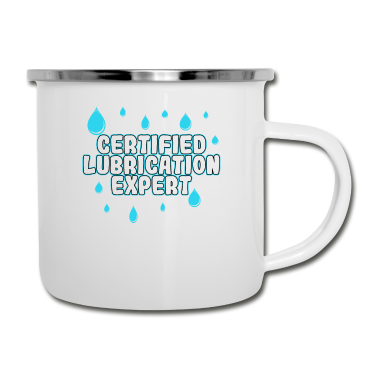 Geburtstagsgeschenk Vater Emaille Tasse - Awesome Expert T-Shirt Design zertifiziert