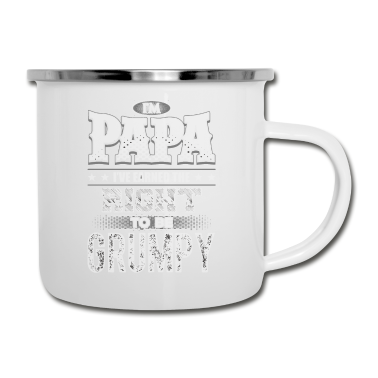 Geburtstagsgeschenk Vater Emaille Tasse - Vater Vaterschaft Geburt Geschenk