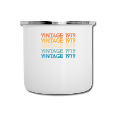 Geburtstagsgeschenk Vater Emaille Tasse - Retro 40. Geburtstagsgeschenke der Weinlese 1979