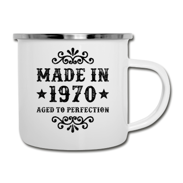 Geburtstagsgeschenk Vater Emaille Tasse - 50. Geburtstag 50 Jahre Geburtstagsgeschenk 1970