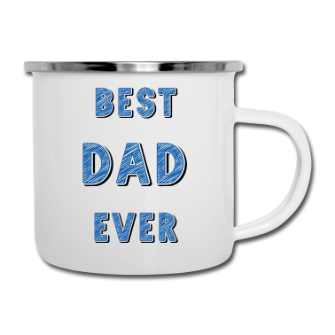Geburtstagsgeschenk Vater Emaille Tasse - BESTER VATER ALLER ZEITEN