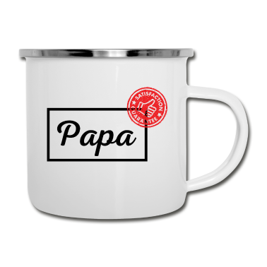 Geburtstagsgeschenk Vater Emaille Tasse - Vater Geschenk Vater Vatertag