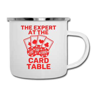 Geburtstagsgeschenk Vater Emaille Tasse - Awesome Expert Tshirt Design DER EXPERTE AUF DER