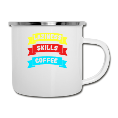Geburtstagsgeschenk Vater Emaille Tasse - Awesome Expert Tshirt Design Experte in jedem Bereich